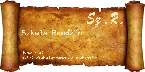 Szkala Ramón névjegykártya